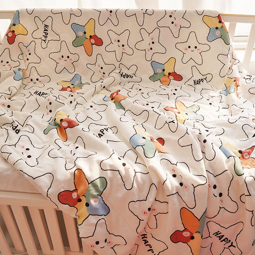 儿童夏凉被人造棉绸幼儿园被子童被成人空调被夏季小学生被单人被