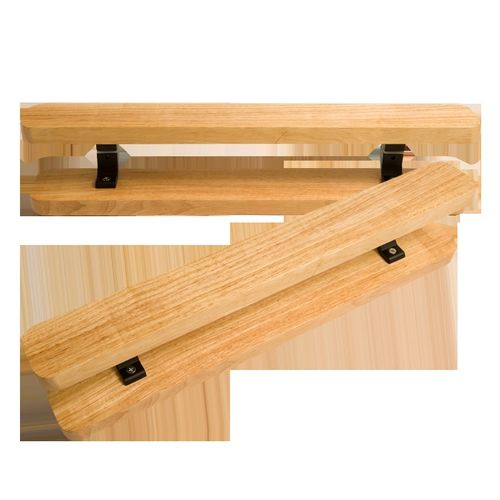 玻璃门拉手实木定制可雕刻LOGO中式酒店门店大门扶手原木大把手