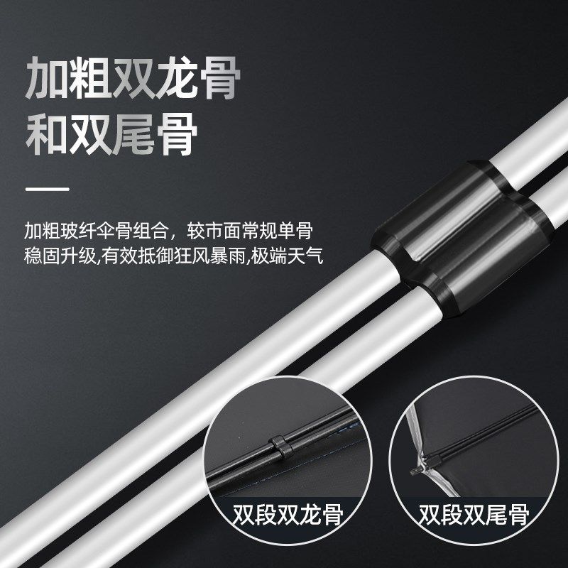 全自动雨伞特大号加厚加固反向双层晴雨两用遮阳防晒 男192骨折叠