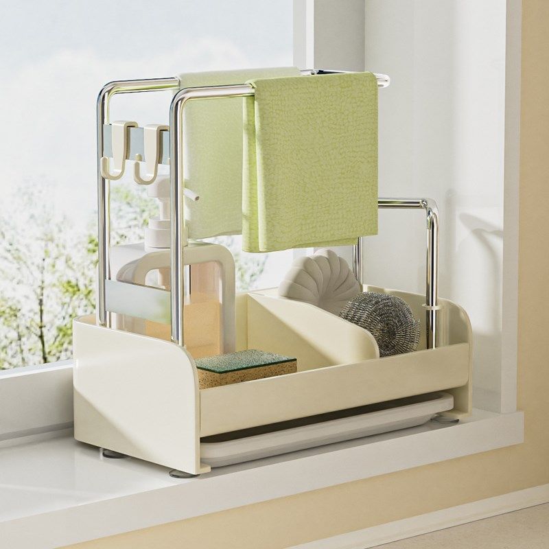 抹布架厨房沥水架家用台面多功能海绵毛巾收纳架壁挂式水槽置物架,厨房/烹饪用具,抹布架/厨房清洁收纳架,淘宝优惠券,粉丝福利购,淘宝优惠卷
