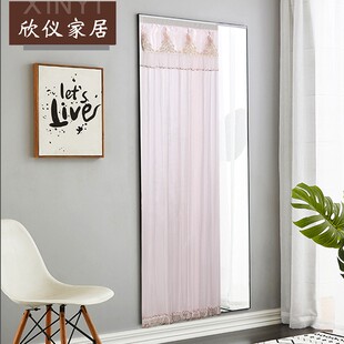 梳妆镜帘衣柜帘镜子防尘罩帘镜子遮挡帘简约卫生间门帘小窗帘定制