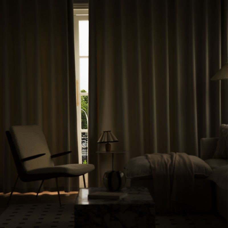 轻奢窗帘定制雪尼尔绿色卧室客厅灰色简约全遮光柯桥高端遮阳窗帘,居家布艺,定制窗帘,淘宝优惠券,粉丝福利购,淘宝优惠卷