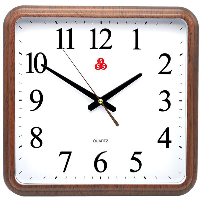 钟表挂钟客厅方形石英钟时尚时钟挂墙静音挂表卧室现代简约家用,家居饰品,挂钟,淘宝优惠券,粉丝福利购,淘宝优惠卷