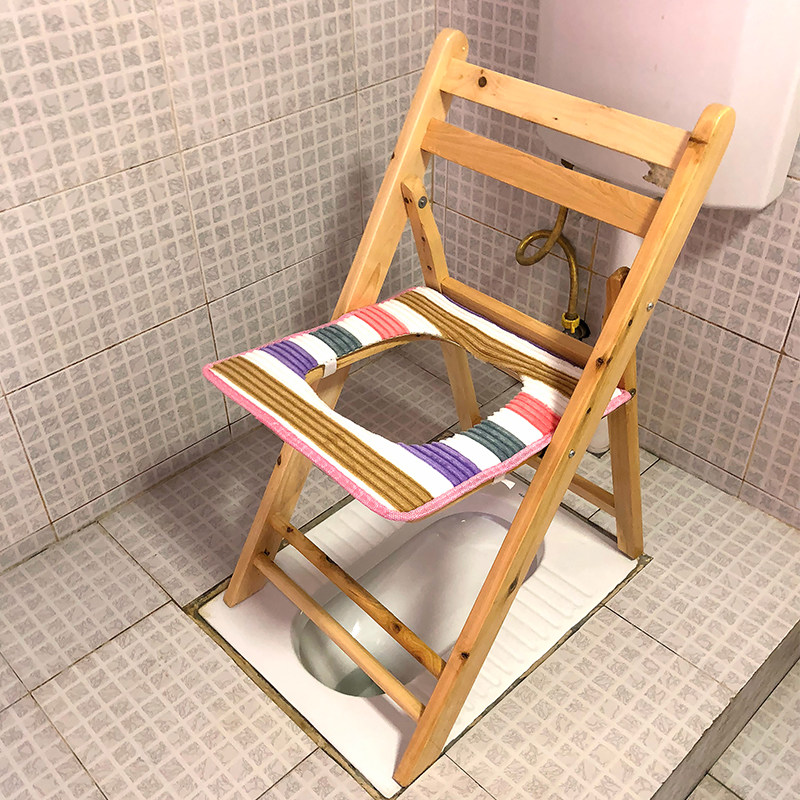 坐便椅新品包邮老年人孕妇残疾人可折叠家用老人实木坐便凳大便椅