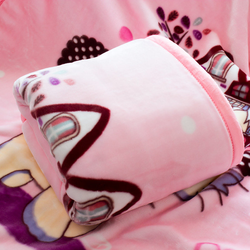 儿童毛毯冬季婴儿毯子春秋冬天盖毯新生的宝宝小孩被子幼儿园专用