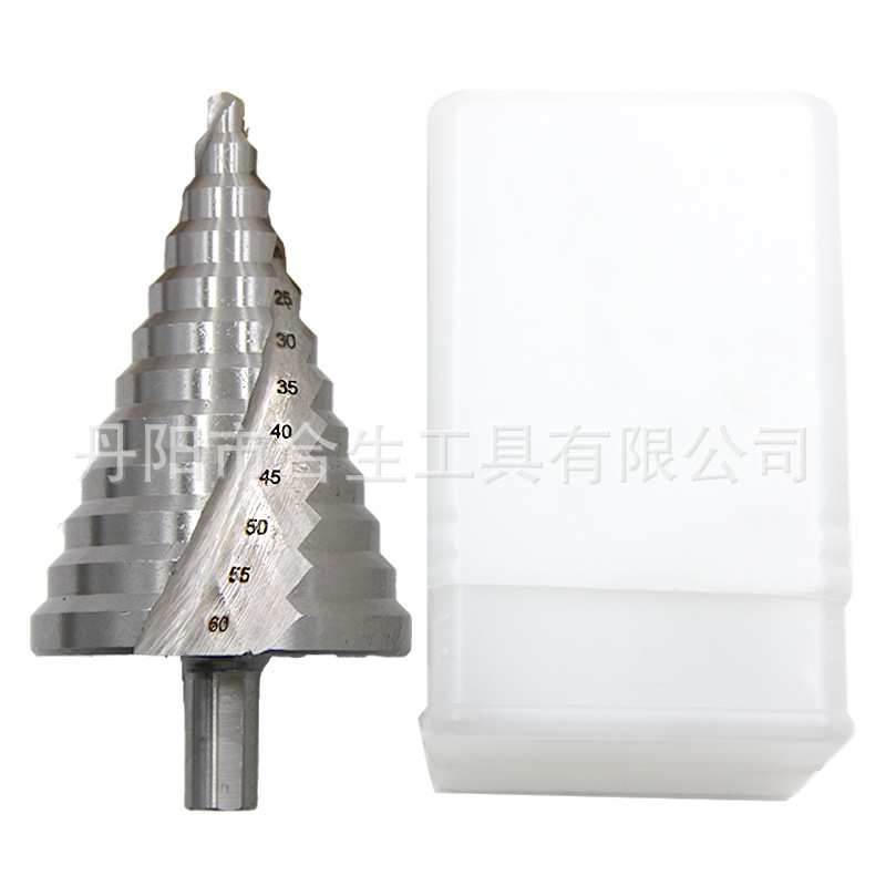 6-60mm大尺寸开孔器高速钢螺旋槽阶梯钻白钻塔钻三角钻多功能钻头