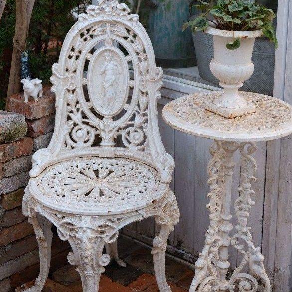 户外花园铸铁椅子人像浮雕庭院凳子出口杂货装饰,家居饰品,户外/庭院摆件,淘宝优惠券,粉丝福利购,淘宝优惠卷