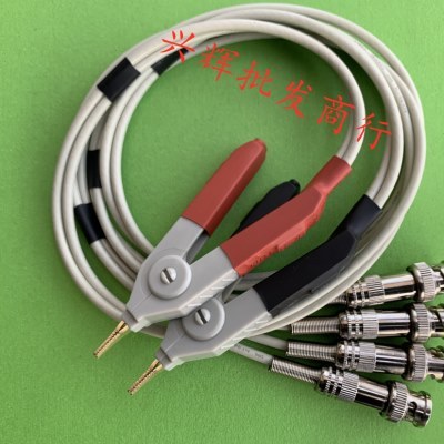 数字电桥LCR测试线低电阻测量电缆夹具通用型万用表四线电阻夹子