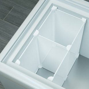 冰柜内置物架小型号格子家用压缩机台阶上小尺寸矮分隔架窄分层架