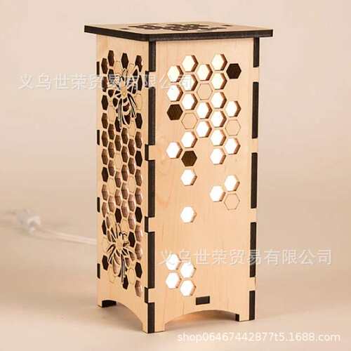 Honeycomb Mood Light/modern desk lamp Wood/ornament