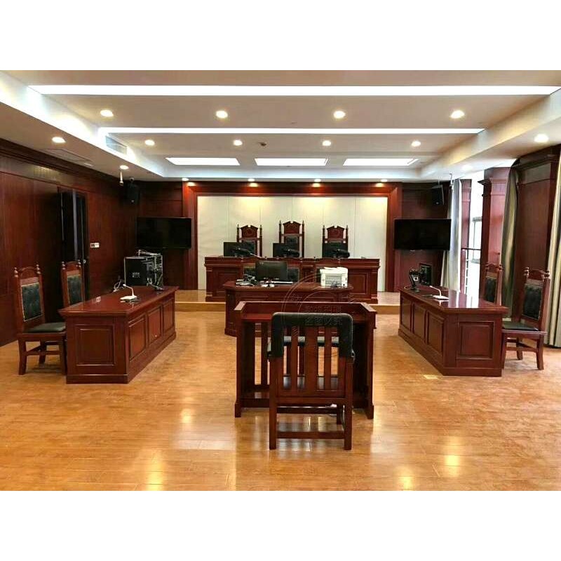 ft现货法官桌椅诉讼桌书记桌书记椅旁听椅法庭家具模拟法庭桌椅定