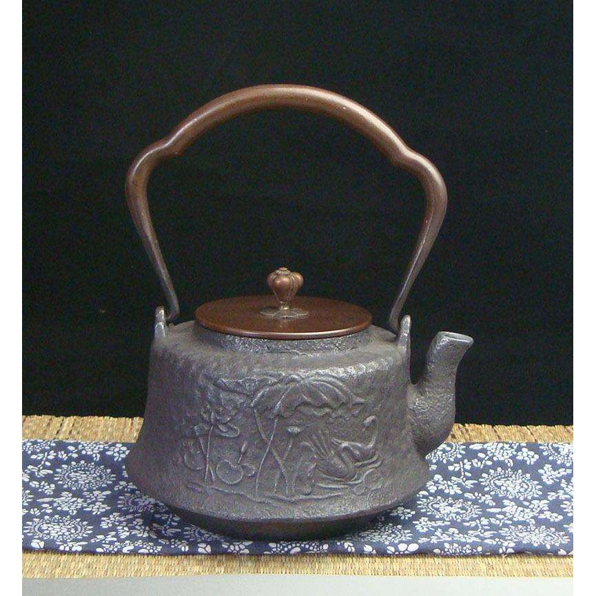 驰泰铁艺茶壶【荷塘飞燕】老铁壶南部铁瓶煮茶铁壶手工铁壶无涂层