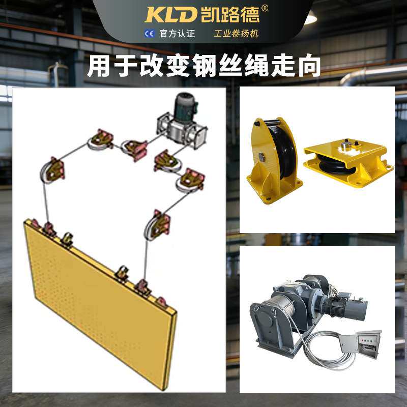 滑轮钢丝绳导向轮 卷扬机固定卧式立式水平卧式90度工业滑轮