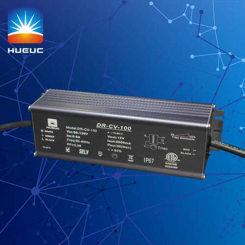 100WDALI调光电源,铝壳防水 IP67 兼容KNX系统主动PFC 2.0ERP