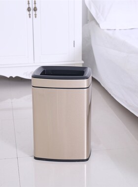 南方GNF不锈钢垃圾桶50L大容量40L走廊洗手间公司20L小号方形无盖