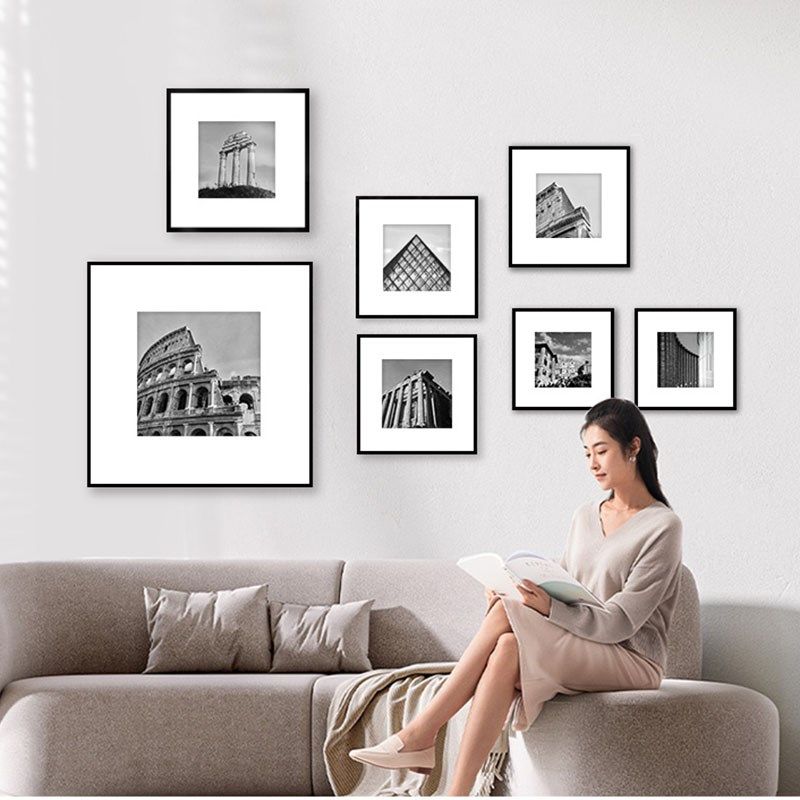 黑白画框正方形铝合金相框空框装裱框装饰海报框金属挂墙尺寸定制,家居饰品,相框/画框,淘宝优惠券,粉丝福利购,淘宝优惠卷