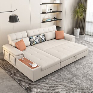 小户型沙发床折叠两用客厅多功能储物贵妃一体直排可变床2025新款