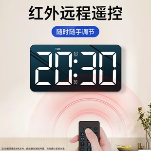 电子时钟挂墙挂钟座钟表客厅桌面摆台式闹钟led数字时间显示时钟