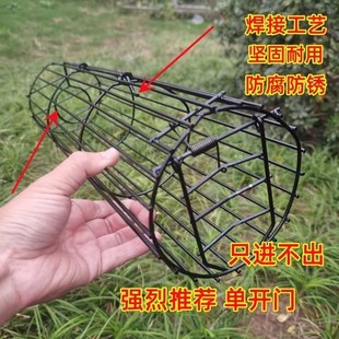 老鼠笼全自动户外地鼠野鼠双门圆形铁鼠笼子加密加固竹笼捕鼠神器