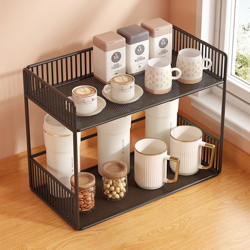 桌面置物架餐桌上零食架客厅水杯架子厨房台面调料多层杯子收纳架,家庭/个人清洁工具,脸盆架,淘宝优惠券,粉丝福利购,淘宝优惠卷