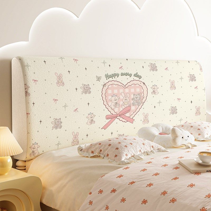 公主风床头套罩2025新款床靠背罩套木头硬板可拆洗床头遮丑保护套,居家布艺,床头罩,淘宝优惠券,粉丝福利购,淘宝优惠卷