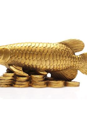 铜器铜工艺品黄铜金龙鱼礼品鱼家居装饰品
