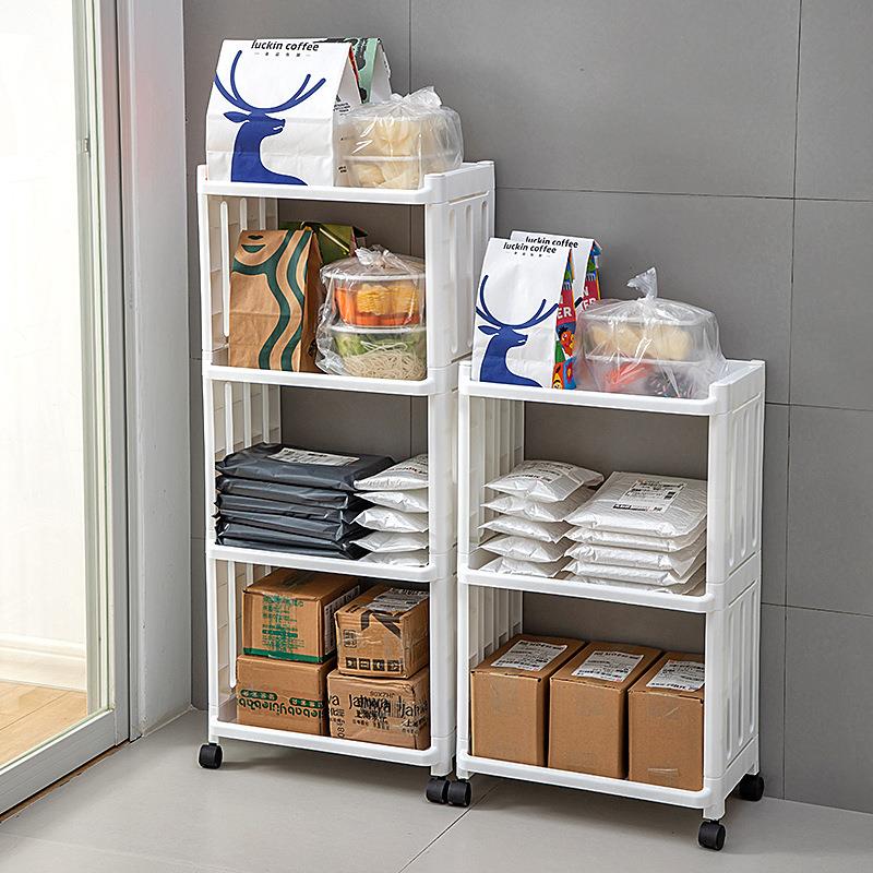 门口外卖架放快递落地置物架简约网格篮子家用收纳零食门外置物架