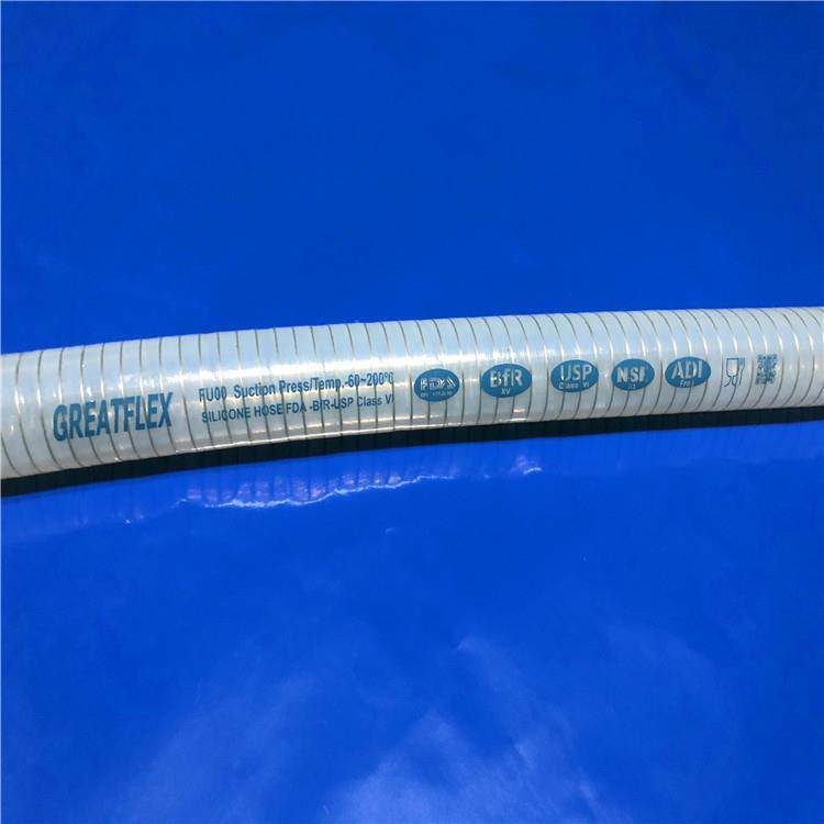 耐压软管/耐温耐压硅胶软管/抽吸硅胶软管/钢丝透明硅胶
