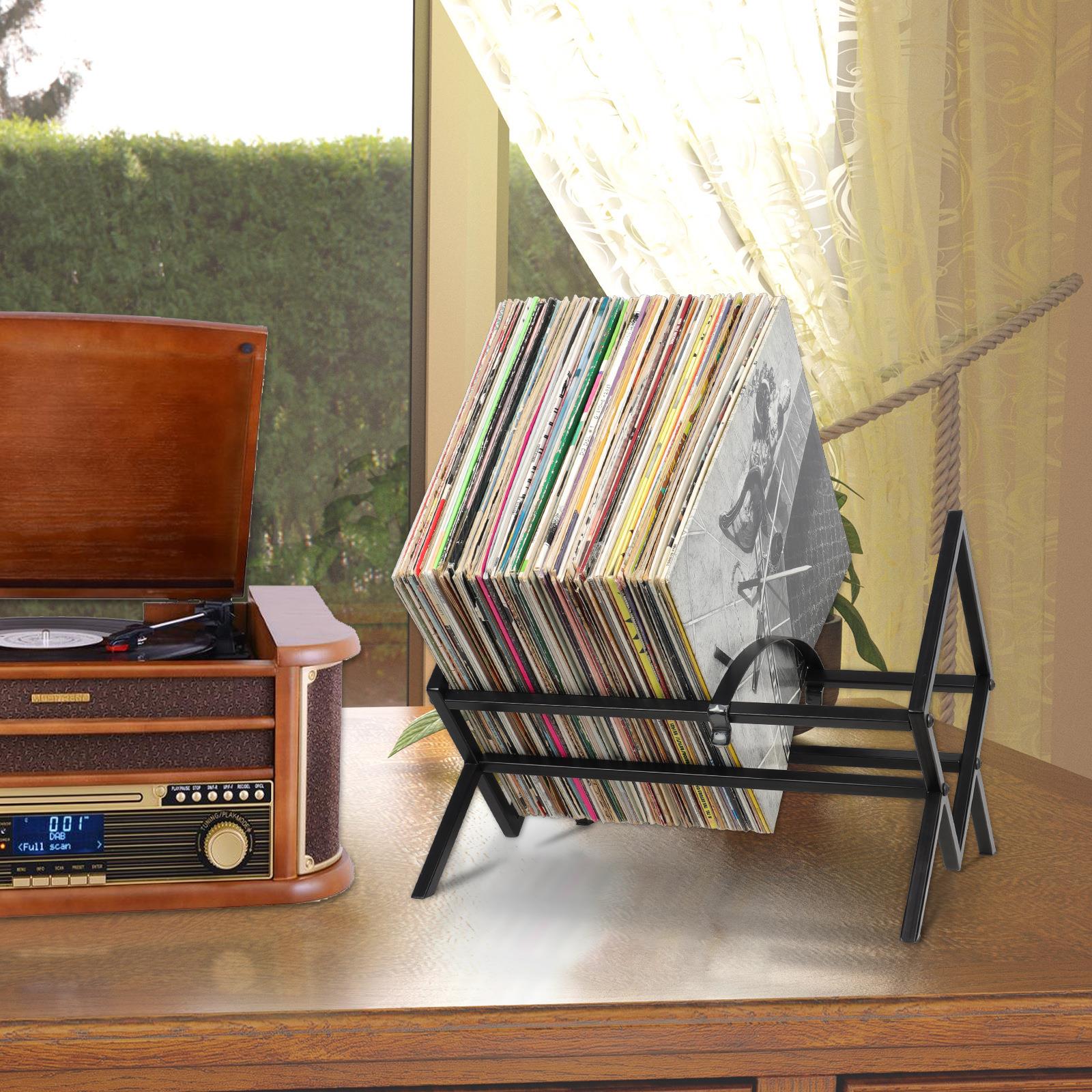 源头工厂黑胶唱片架CD唱片展示架杂志放置架金属精铁艺CD储存架