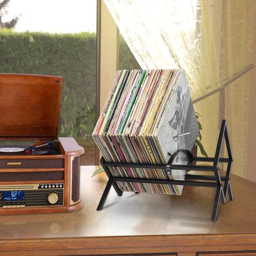 源头工厂黑胶唱片架CD唱片展示架杂志放置架金属精铁艺CD储存架