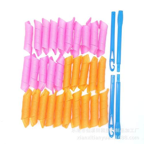 无热发卷20/30/45/50/55cm魔发卷 螺旋卷发棒 手动卷发器