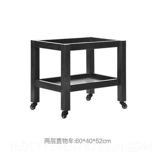 高档车名储腾木质置车可移动物架推车美容美发工具手推车收物纳工