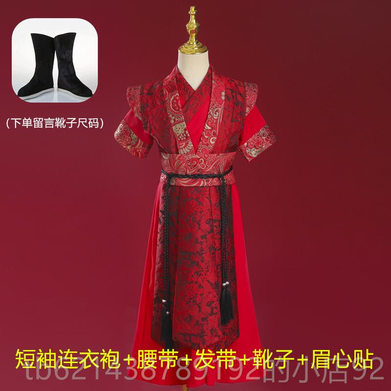 高档儿代女孩花木兰Cos装仙女风格女孩剑飞童汉鱼服装服骑士古代图片