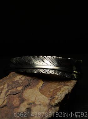 高档欧宇晟腾系列宇925纯银羽手原创鹰手炼工个性化开放式手炼可