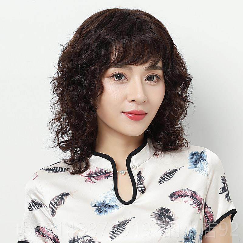 高档假女长发自妈然时全尚头套式大波浪长卷发羊毛卷中老发年妈真,美发护发/假发,日常整顶假发,淘宝优惠券,粉丝福利购,淘宝优惠卷