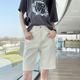 女高腰显瘦直筒短裤 夏季 薄款 白色五分牛仔裤 宽松港风阔腿5分中裤