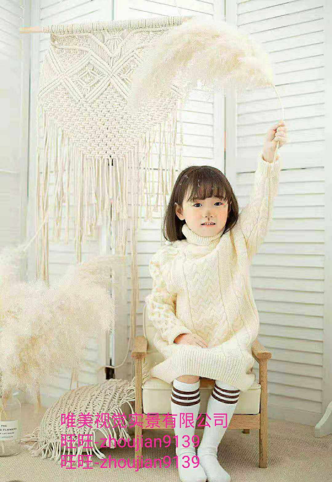 儿童实景设计摄影棚婚纱工作室拍照写真影楼装修店面2020新款制作