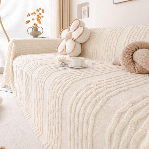 2023新款毛绒沙发盖布奶油风白色沙发垫子冬季网红沙发巾全盖套罩,居家布艺,沙发垫,淘宝优惠券,粉丝福利购,淘宝优惠卷