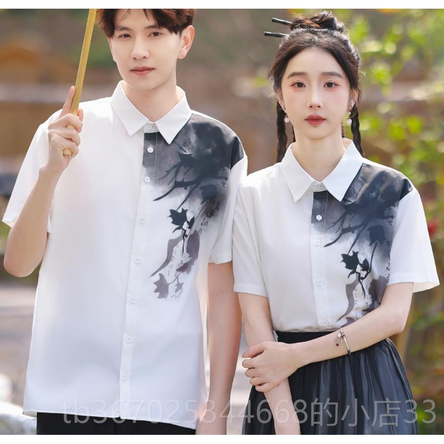 正品夏季国风校，新中染式中生诗歌朗诵表服演校服，书初法墨高中图片