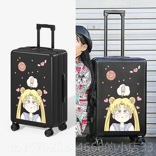 正品 箱i子0 行李箱ns网红女24寸可爱小清新2拉杆箱超轻登机箱密码