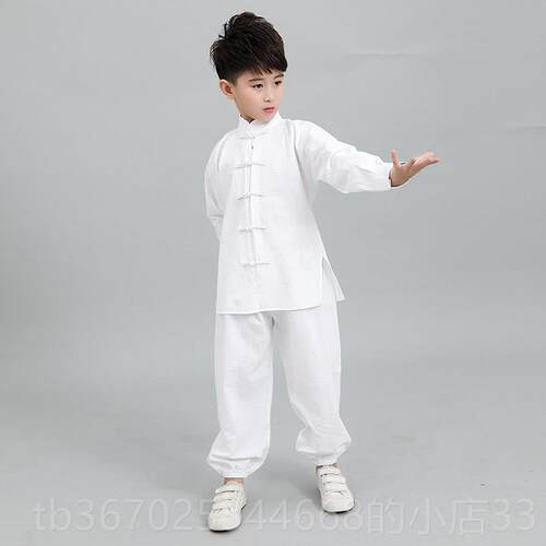 正品儿童武术练服男女童武术训练功服功夏季白极色长短袖太服表演