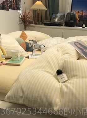 正品ns冬季加厚牛奶绒混搭灰色床上件套i珊瑚四绒1.5m1兰.8米法绒