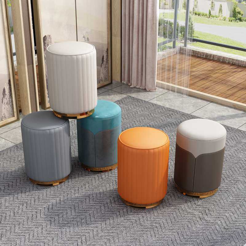 实木家用小板凳矮凳皮墩客厅小凳子创意圆皮凳子时尚沙发凳茶几凳,3C数码配件,摄像机配件,淘宝优惠券,粉丝福利购,淘宝优惠卷