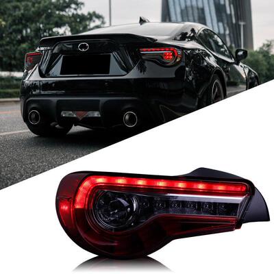 适用于斯巴鲁BRZ尾灯总成丰田GT86改装LED行车灯刹车灯流光转向灯