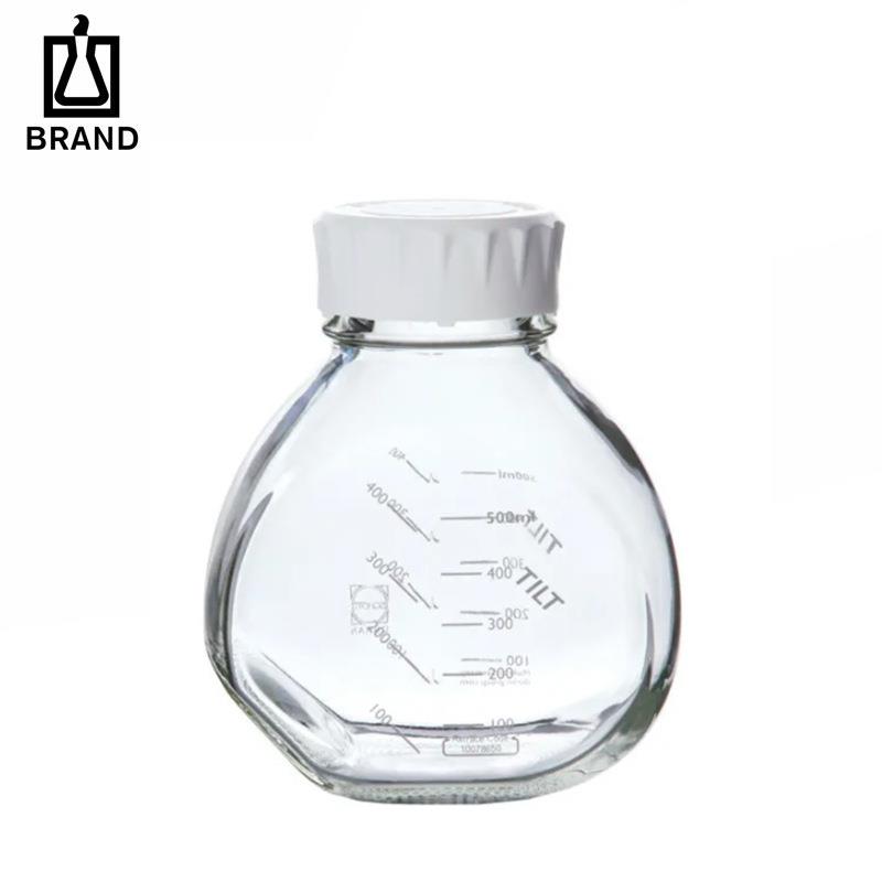 BRAND/普兰德培养基瓶矮款PP旋盖带刻度可用于真空无菌抽滤介质瓶