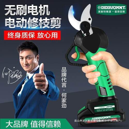 德国果树剪大功率加长电动剪刀锂电电动修枝剪美粗枝杆耐特大功率