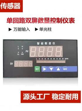 XMT-19103智能单屏双数显控制仪 数字显示报警仪 压力液位显示表
