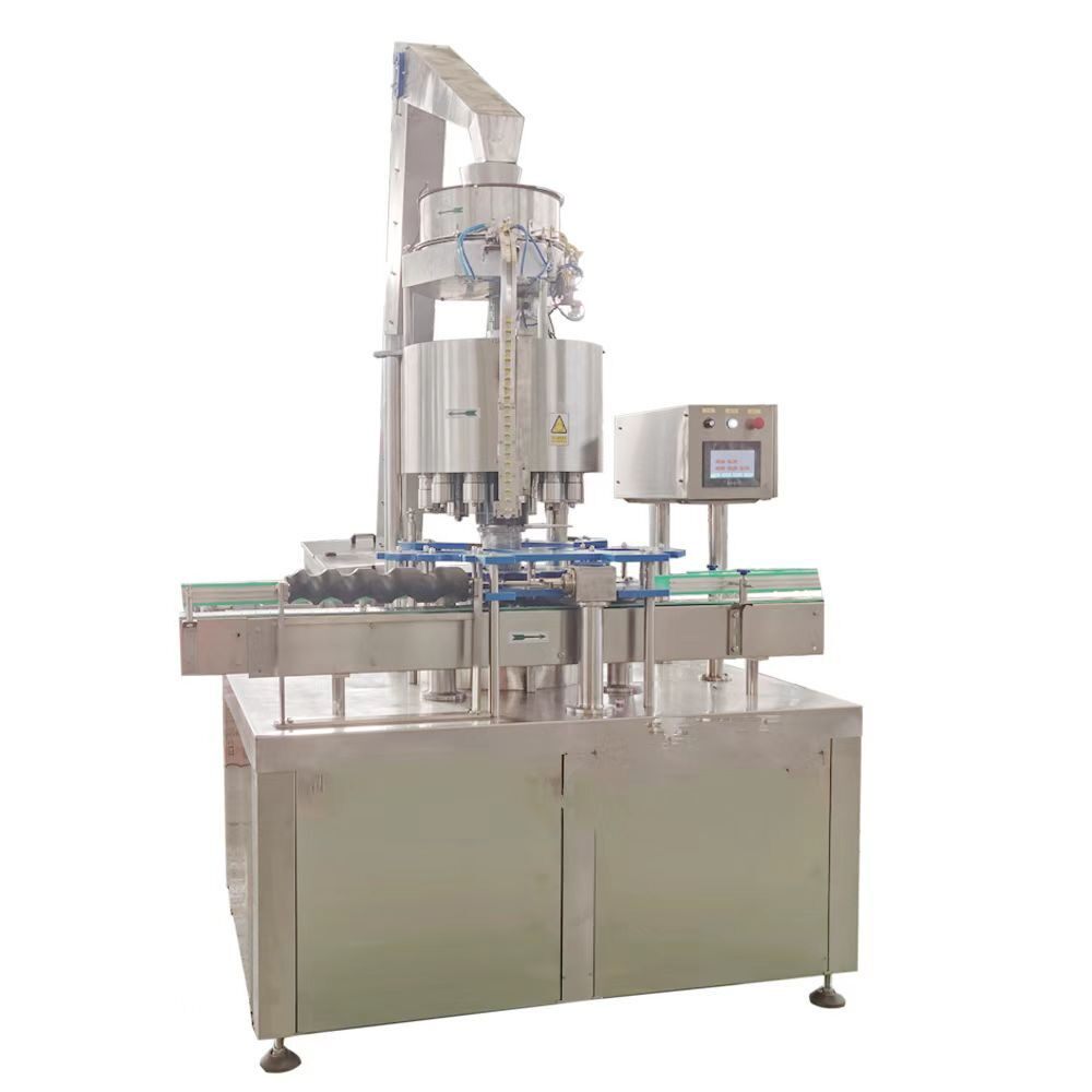 全自动啤酒汽水饮料玻璃瓶啤酒盖菊花盖皇冠盖拉环盖压盖机封口机