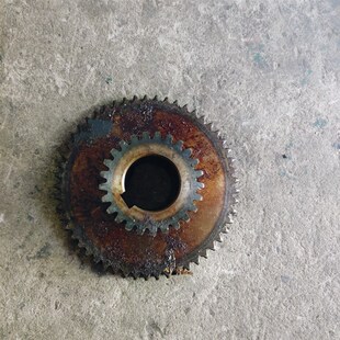 上海七机黄山皖南机床X57-3C铣床配件01-19双联齿轮Z25/53内孔46