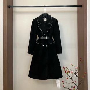 送腰带 修身 2025春秋新款 风衣3735外套女装 收腰 气质长袖